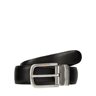 J by Jasper Conran Black leather reversible belt in a gift box